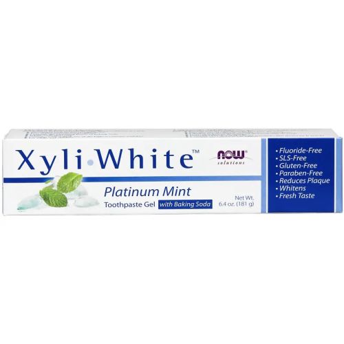 Now Foods Xyliwhite™ Platinum Mint with Baking Soda Toothpaste, 181 g