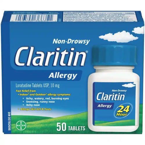 Claritin Non-Drowsy 24 Hour Allergy 10mg, 50's