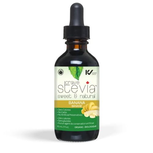 Crave Stevia Banana Liquid Drops, 30 ml