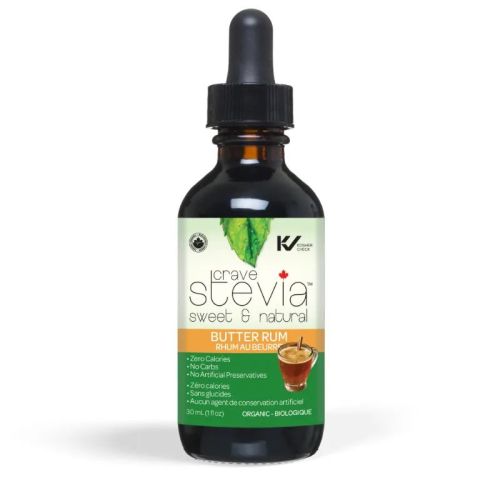 Crave Stevia Butter Rum Liquid Drops, 30 ml