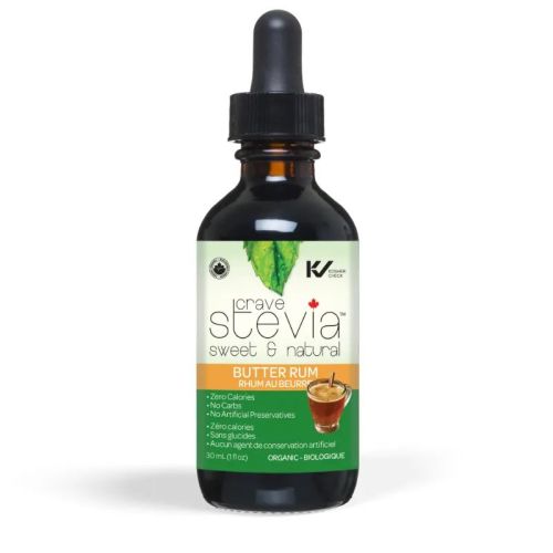 Crave Stevia Butter Rum Liquid Drops, 30 ml