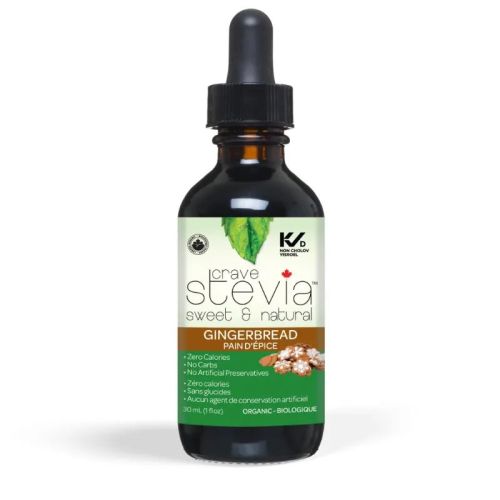 Crave Stevia Gingerbread Liquid Drops, 30 ml