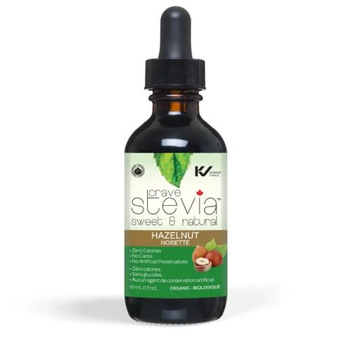 Crave Stevia Hazelnut Liquid Drops, 30 ml