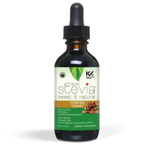 Crave Stevia Toffee Liquid Drops, 30 ml