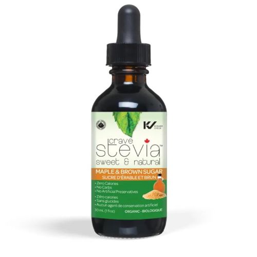 Crave Stevia Maple & Brown Sugar Liquid Drops, 30 ml