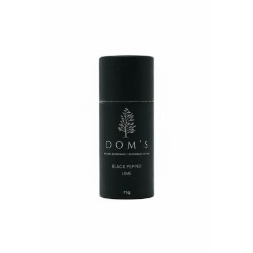 Dom's Natural Deodorant - Black Pepper/Lime Stick, 75g