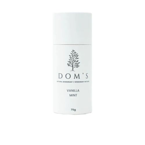 Dom's Natural Deodorant - Vanilla/Mint Stick, 75g