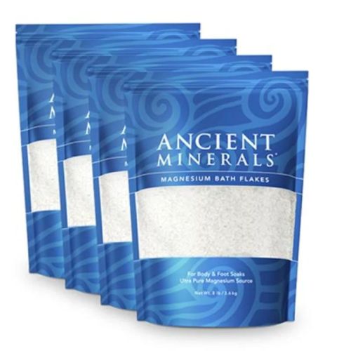 853956003201 Ancient Minerals Magnesium Chloride Bath Flakes, 32lbs