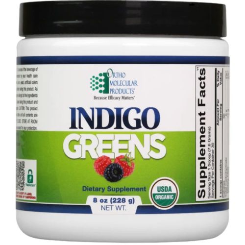Ortho Molecular Products Indigo Greens Powder, 30 Servings