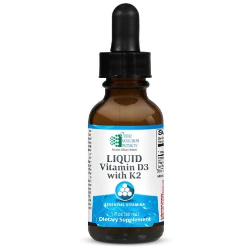 Ortho Molecular Products Vitamin D3 with K2 Liquid, 30 mL