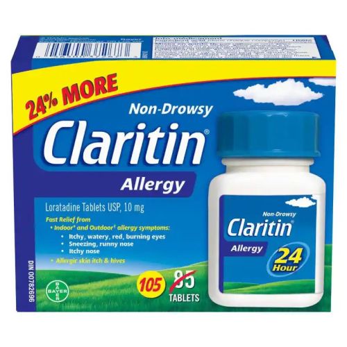 Claritin Non-Drowsy 24 Hour Allergy 10mg, 105's