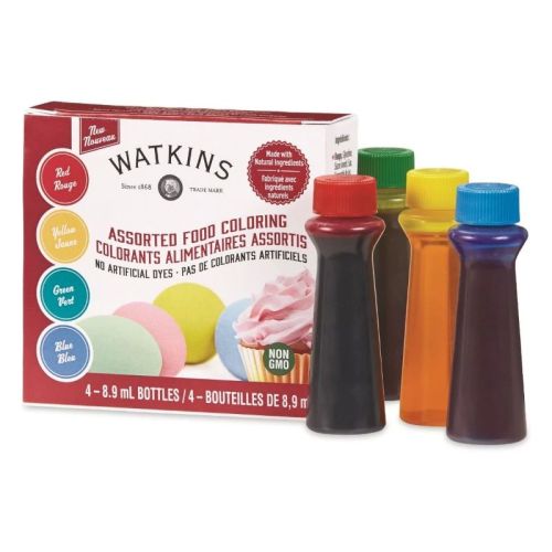 Watkins Assorted Food Coloring 4 Packs
