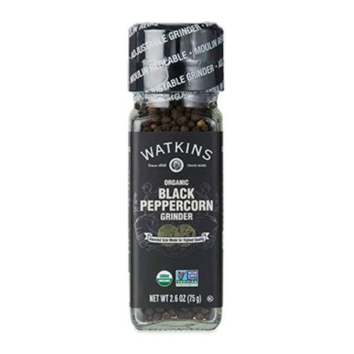 Watkins Organic Black Peppercorn Grinder 75g