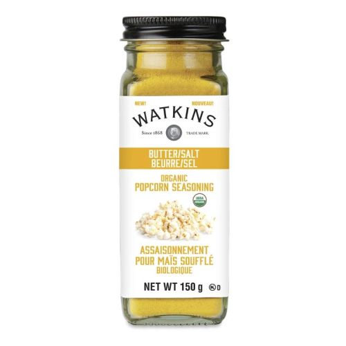 Watkins Organic Butter Salt Popcorn Seasoning 150g