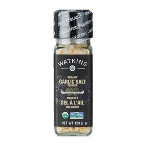 Watkins Organic Garlic Salt Grinder 123g