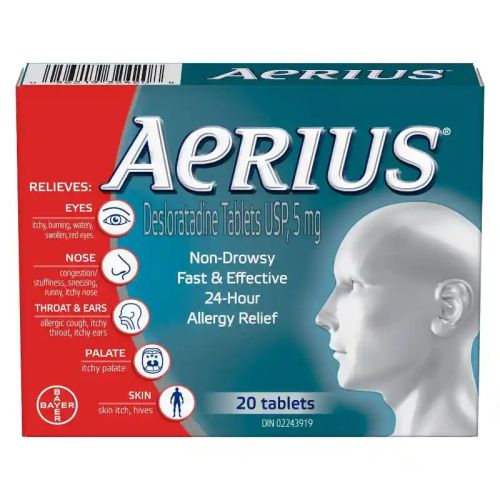 Aerius Allergy 24 hours 5mg, 20s