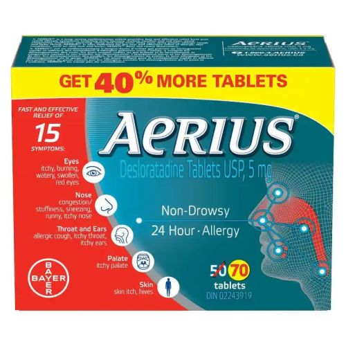 Aerius Allergy 24 hours 5mg, 70s