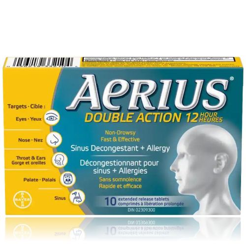 AERIUS Double Action 12 Hour, 10's