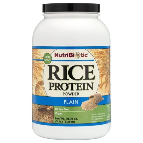 NutriBiotic Plain Rice Protein, 3lb