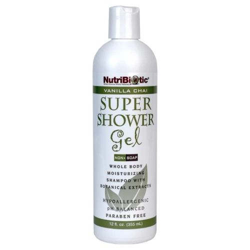 NutriBiotic Vanilla Chai Shower Gel, 12oz