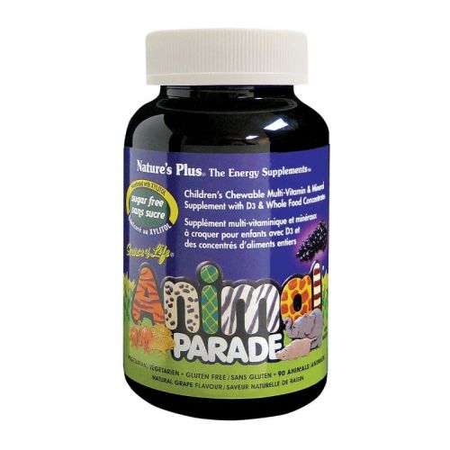 Nature's Plus Animal Parade Sugar Free Multivitamin Chewables - Grape, 90 Chewables