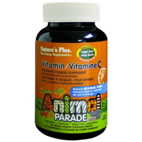 Nature's Plus Animal Parade Vitamin C Sugar Free, 90 Chewables