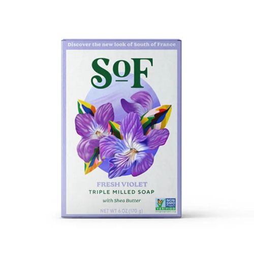 South Of France Natural Soap Violet Bouquet, 170g