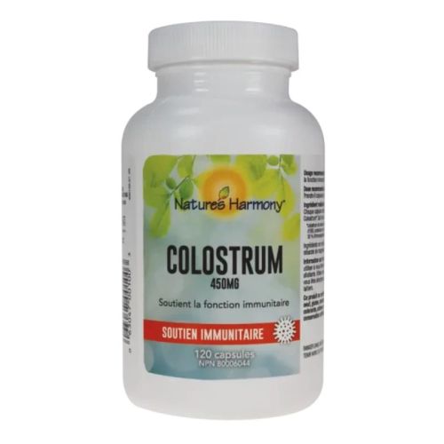 Nature's Harmony Colostrum 30% IgG 450 mg, 120 Capsules