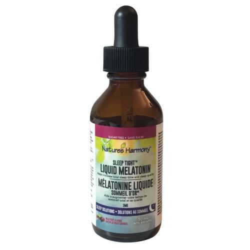 Nature's Harmony Sugar-Free Melatonin Liquid, 50 mL