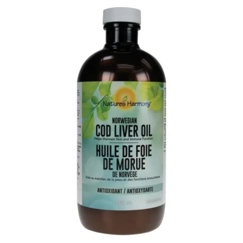Nature's Harmony Cod Liver Oil Plain Norwegian, 500ml