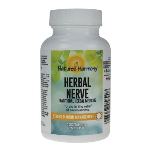 Nature's Harmony Herbal Nerve, 100 Tablets