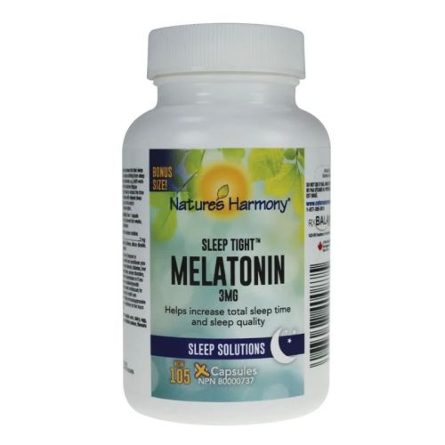 Nature's Harmony Melatonin 3 mg, 105 Capsules