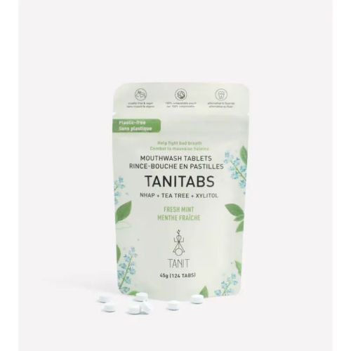 Tanit Tanitabs Mouthwash tablets, Fresh Mint, 124 tablets