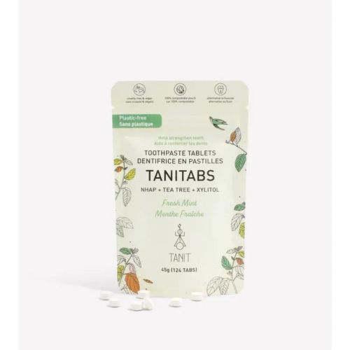 Tanit Tanitabs Toothpaste Tablets Fresh Mint, 124 tablets