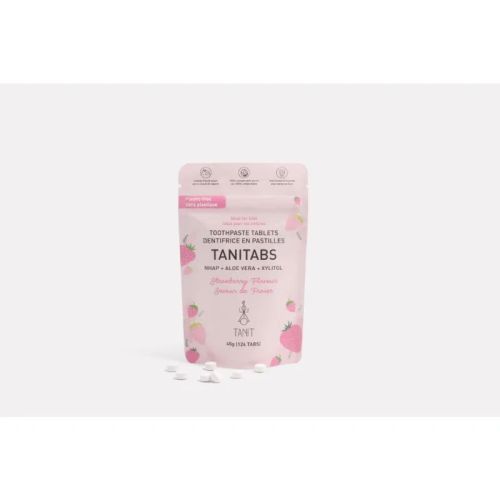 Tanit TanitabsToothpaste Tablets Strawberry, 124 tablets