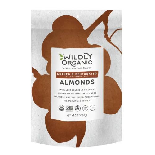 Wildly Organic Soaked & Dried, California Almonds, Organic, 454g