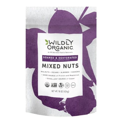 Wildly Organic Soaked & Dried, Mixed Nuts, Organic, 454g