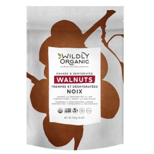 Wildly Organic Soaked & Dried, Walnuts, Organic, 454g