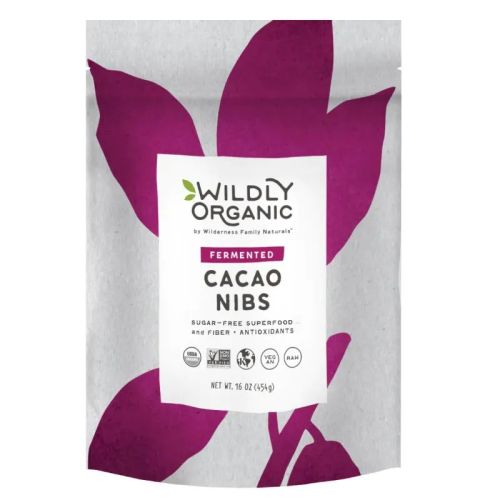 Wildly Organic Cacao Nibs, Fermented, Organic, 454g