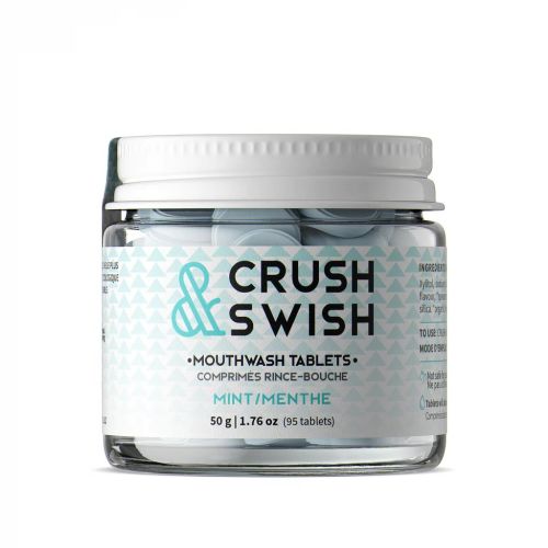 Nelson Naturals Crush & Swish Mouthwash Tablets, 50 g