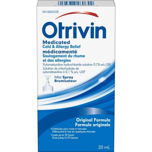 Otrivin Cold & Allergy Relief Spray, 20 mL