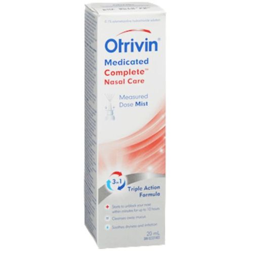 Otrivin Medicated Saline Nasal Care Decongestant Spray Measured dose Mist, 20ml