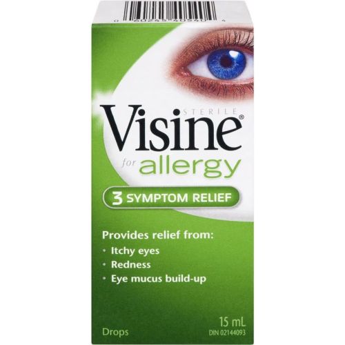 Visine Seasonal Relief Allergy Eye Drops, 15 mL