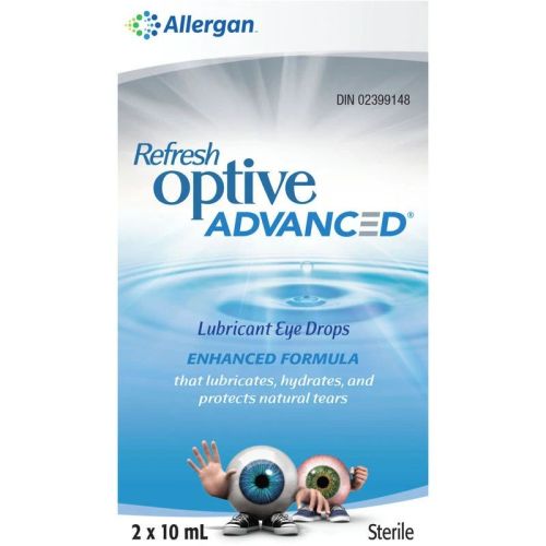 Refresh Optive Advanced Ophthalmic Solution, 2 x 10 mL