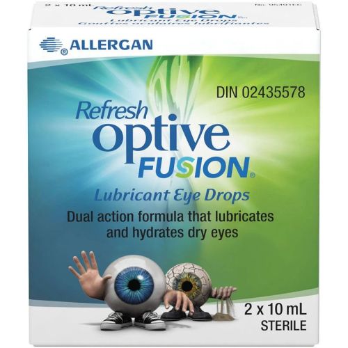 Refresh Optive Fusion Ophthalmic Solution, 2 x 10 mL