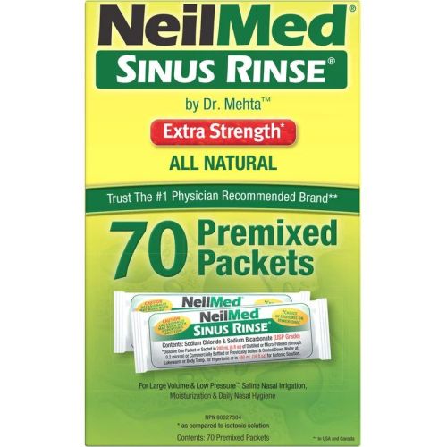 NeilMed Sinus Rinse Ex Strength Refills, 70 Packets