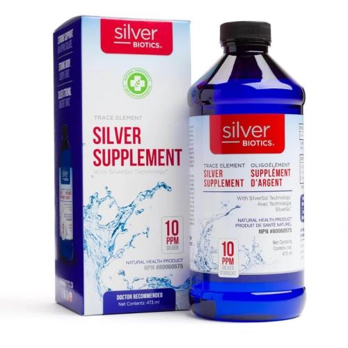 Silver Biotics Silver Supplement 10ppm, 473 mL