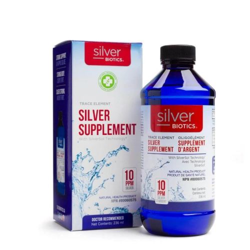 Silver Biotics Silver Supplement 10ppm, 236 mL