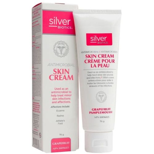 Silver Biotics Antimicrobial Skin Cream-Grapefruit, 96g