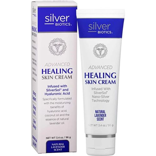 Silver Biotics Antimicrobial Skin Cream-Lavender, 96g